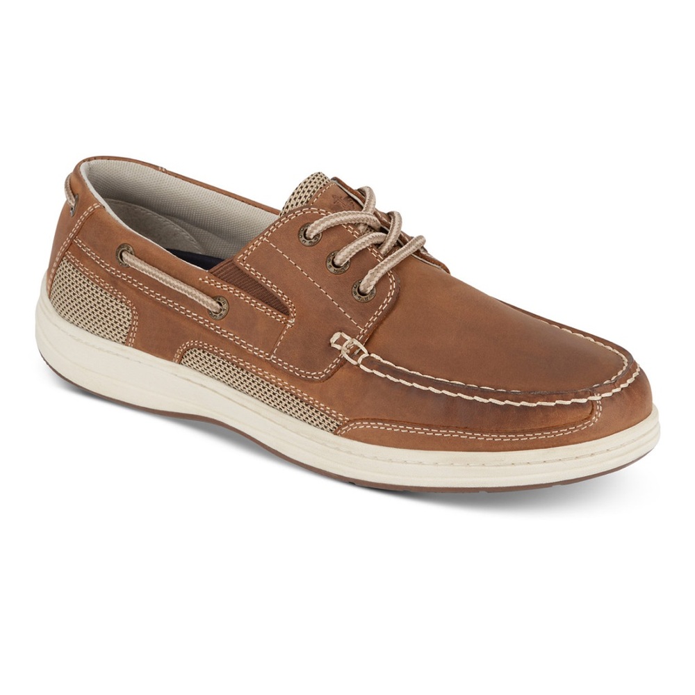 Dockers Men's Beacon Leather Casual Boat Shoe with NeverWet- Size 11.5M